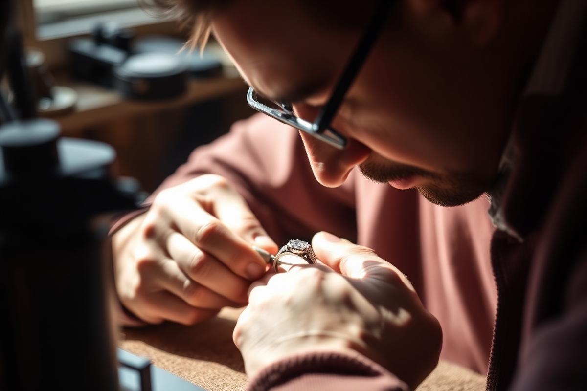 MCO Platinum master jeweler at work